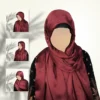 Crimson Rouge Satin Silk Staller - Image 3