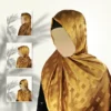 Burnished Gold Gazan Shehnaz Silk Staller - Image 3
