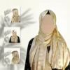 Celestial Gold Gazan Shehnaz Silk Staller - Image 3