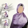 Lilac Satin Silk Staller - Image 3
