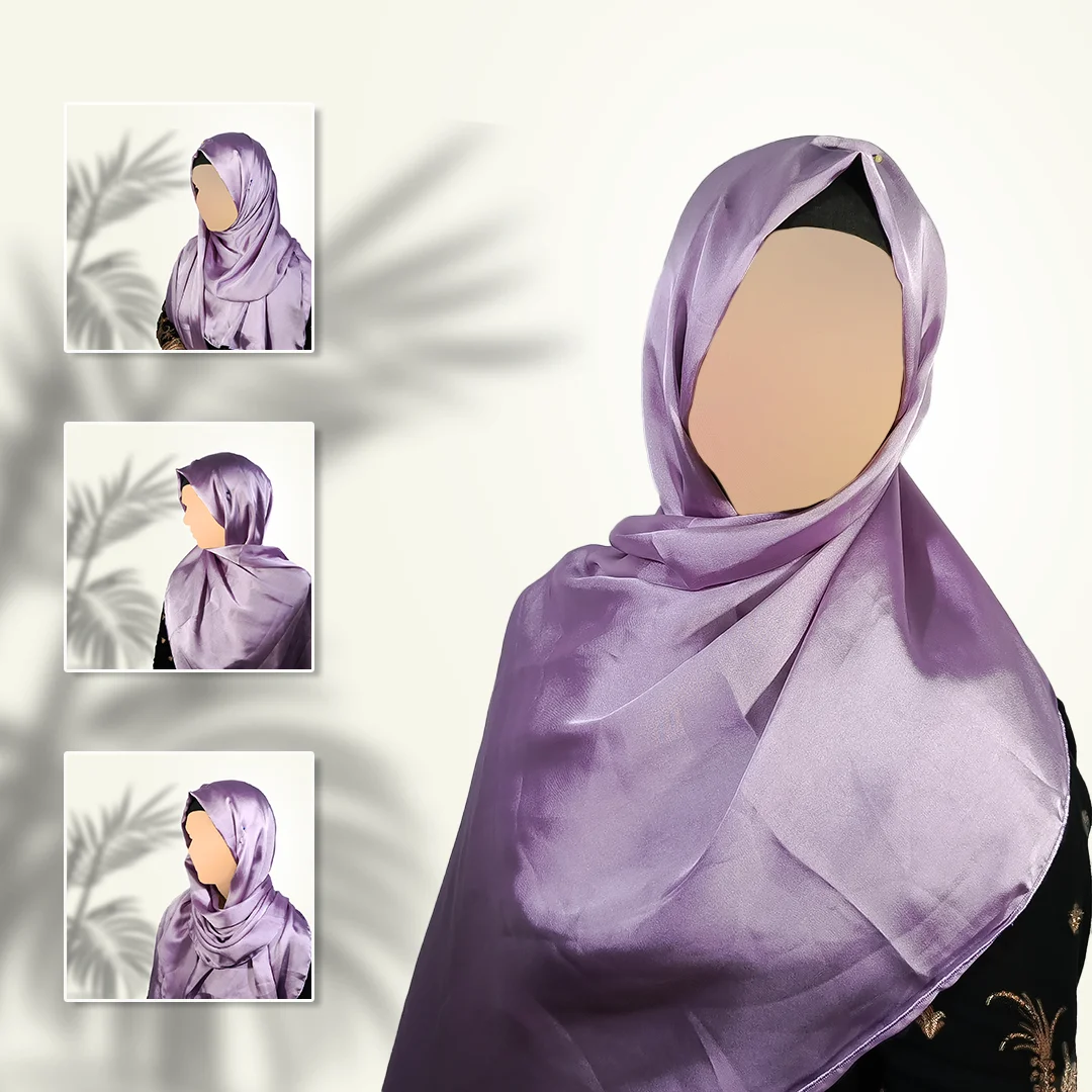 Lilac Satin Silk Staller | Ultra Smooth, Luxuriously Subtle - Image 3