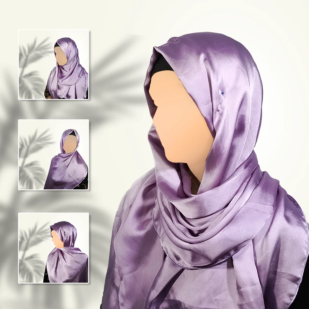 Lilac Satin Silk Staller | Ultra Smooth, Luxuriously Subtle