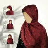 Imperial Garnet Gazan Shehnaz Silk Staller - Image 4