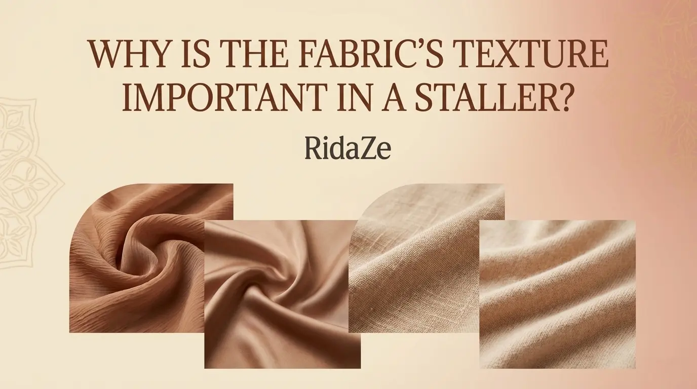 Best fabric textures for stallers including chiffon, cotton, wool, and viscose.