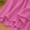 Fuchsia pink georgette chiffon hijab draped boldly — RidaZe 2. Hot pink lightweight chiffon staller for mehndi and Eid — RidaZe 3. Close-up texture of fuchsia magenta georgette hijab fabric — RidaZe Pakistan