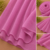Fuchsia pink georgette chiffon hijab draped boldly — RidaZe 2. Hot pink lightweight chiffon staller for mehndi and Eid — RidaZe 3. Close-up texture of fuchsia magenta georgette hijab fabric — RidaZe Pakistan