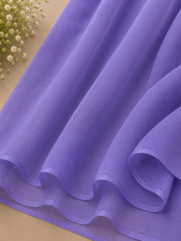 Purple georgette chiffon hijab scarf lightweight Pakistan