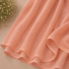 Peach georgette chiffon hijab by RidaZe Pakistan