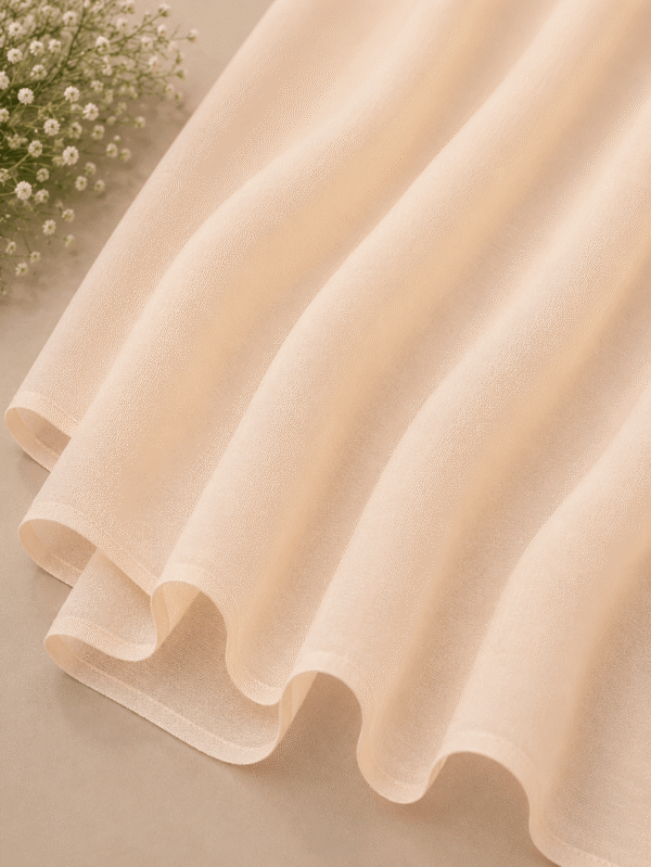 Cream georgette chiffon hijab by RidaZe Pakistan